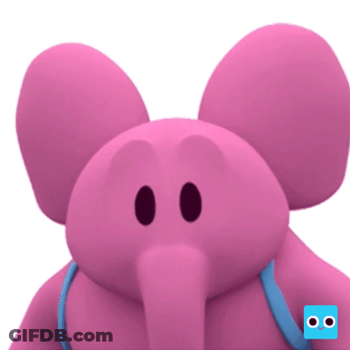 Elly Piunk Elephant Wagging Trunk GIF