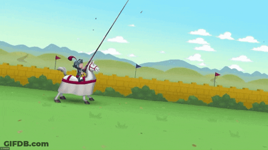 Elmer Fudd Jousting GIF