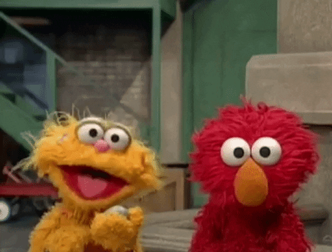 Elmo And Big Bird GIF
