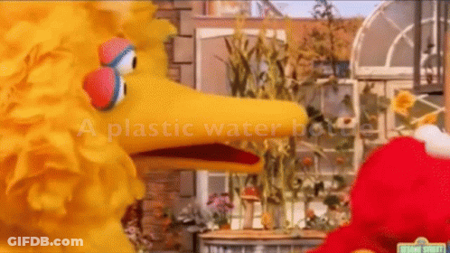 Elmo And Big Bird From Sesame Street Talking GIF