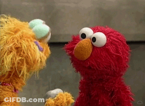 Elmo And Fozzie From Sesame Street GIF