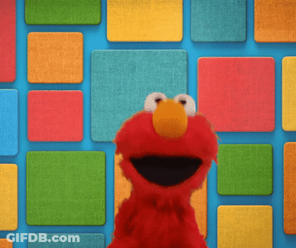 Elmo Cheerfully Dancing GIF