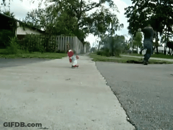 Elmo Dancing Explode In Street GIF