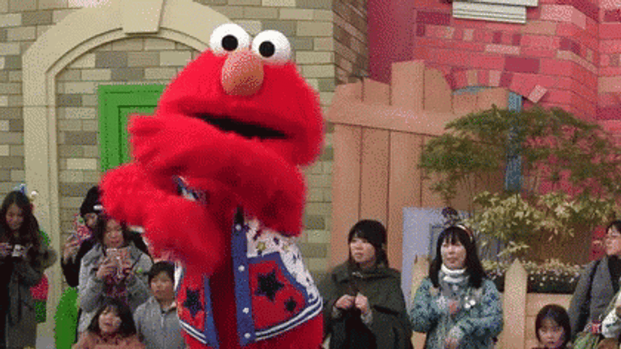 Elmo Dancing With The Kids GIF