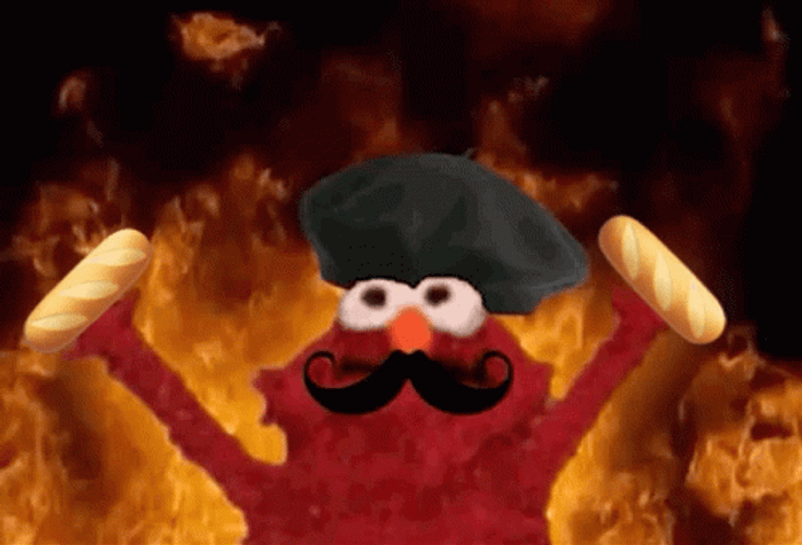 Elmo Fire French Baguettes GIF