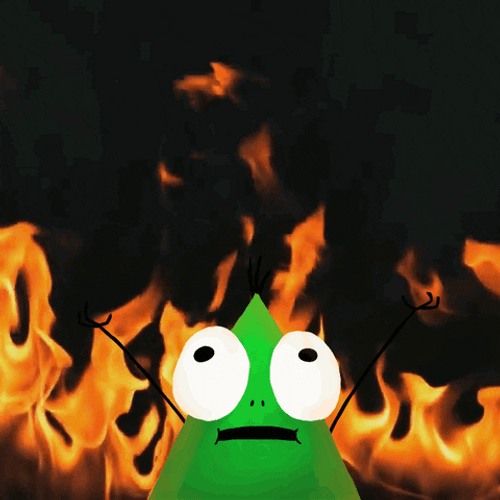 Elmo Fire Green Triangle Parody GIF