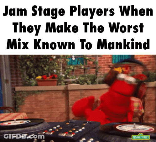 Elmo From Sesame Street Is Playing A Record On A Record Player GIF