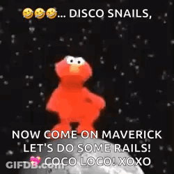 Elmo From Sesame Street Is Standing On Top Of A Moon . GIF