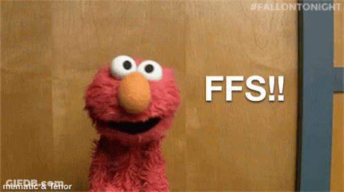 Elmo From Sesame Street Says Ffs GIF