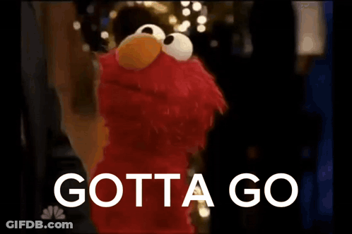 Elmo From Sesame Street Says Gotta Go GIF