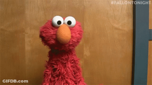Elmo From Sesame Street Sitting GIF