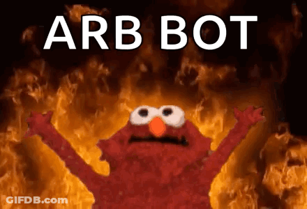 Elmo From Sesame Street Standing In Front Of Fire GIF