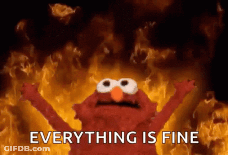 Elmo Hair On Fire GIF