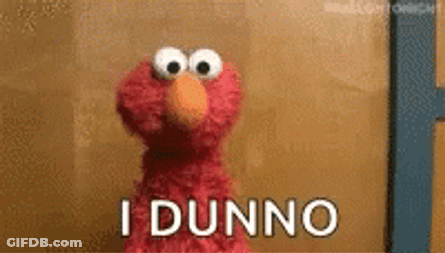 Elmo I Dunno GIF