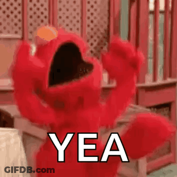 Elmo Making Funny Face Yea GIF