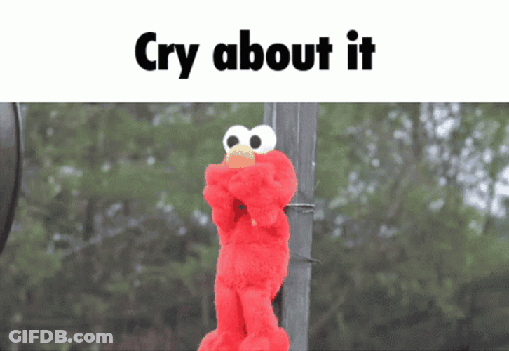 Elmo Meme Cry About It GIF