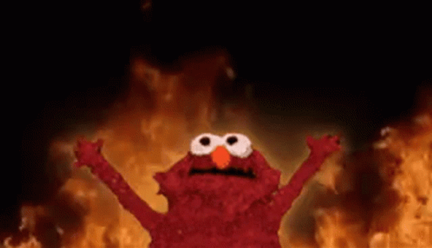 Elmo On Fire Perfect Loop GIF