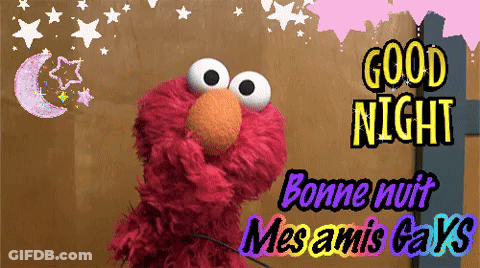 Elmo Saying Good Night In French GIF