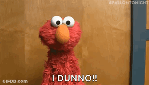 Elmo Saying I Dunno GIF