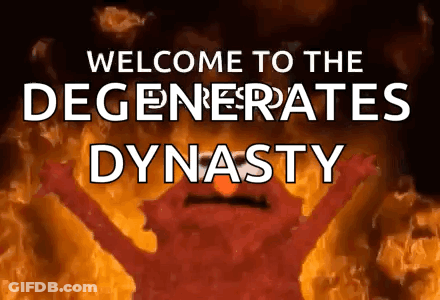 Elmo Saying Welcome To Degenerates Dynasty GIF
