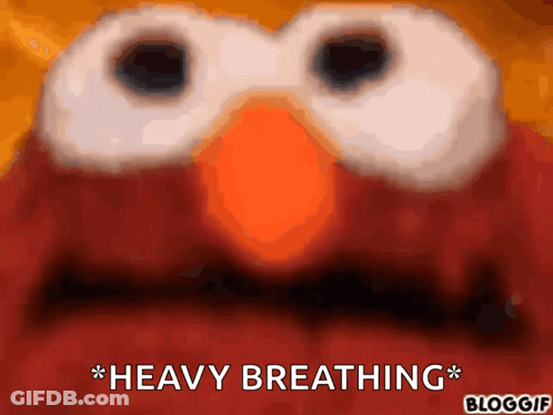 Elmo Says Heavy Breathing GIF