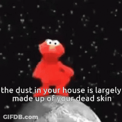 Elmo Standing On Moon GIF