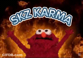 Elmo Surrounded By Flames SKZ Karma GIF