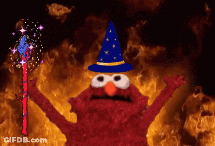 Elmo The Demon Wizard GIF