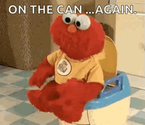 Elmo Toilet Dance Sesame Street GIF