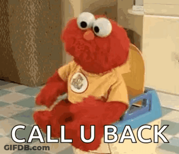 Elmo Toilet Dancing Call You Back GIF