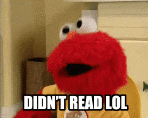 Elmo Toilet Didn't Read Lol GIF