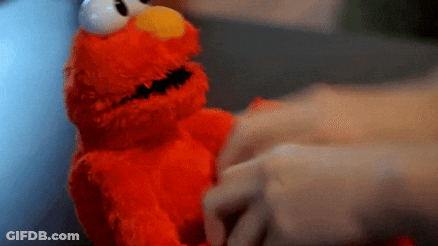 Elmo Toilet Gets Tickled GIF