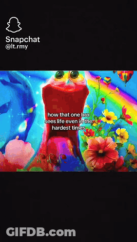 Elmo With Flowers And Rainbow GIF