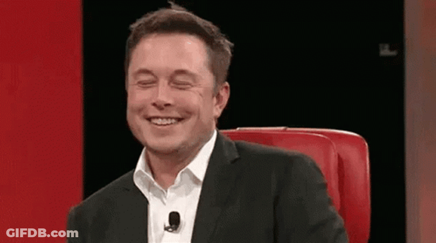 Elon Musk Awkward Laugh GIF
