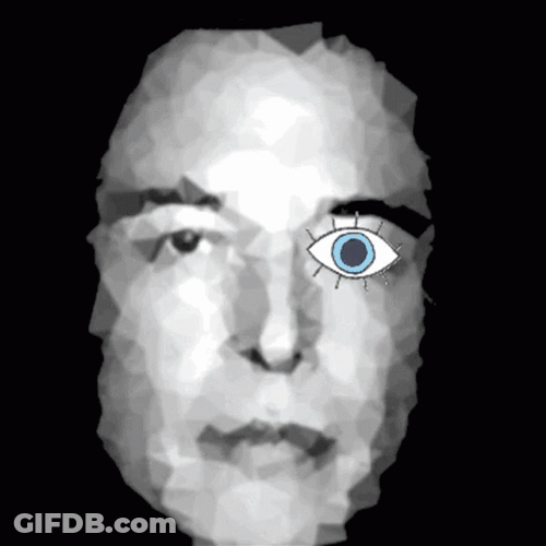 Elon Musk Blinking One Eye Cartoon GIF