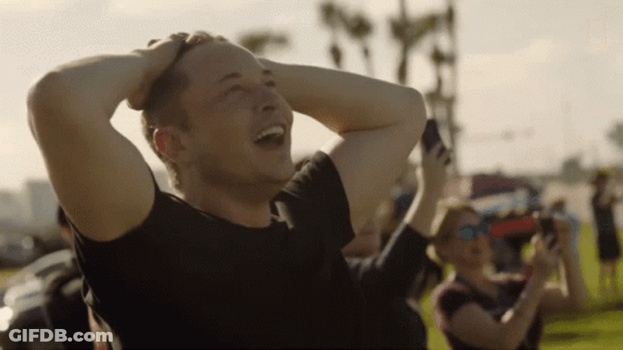 Elon Musk Clutched Head Watching Amazed GIF