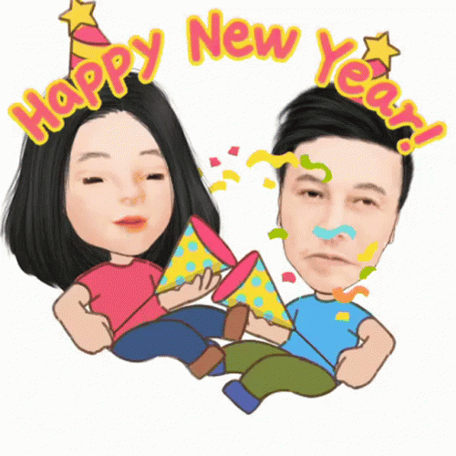 Elon Musk Happy New Year Animated GIF