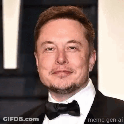 Elon Musk In Tuxedo Smiling GIF