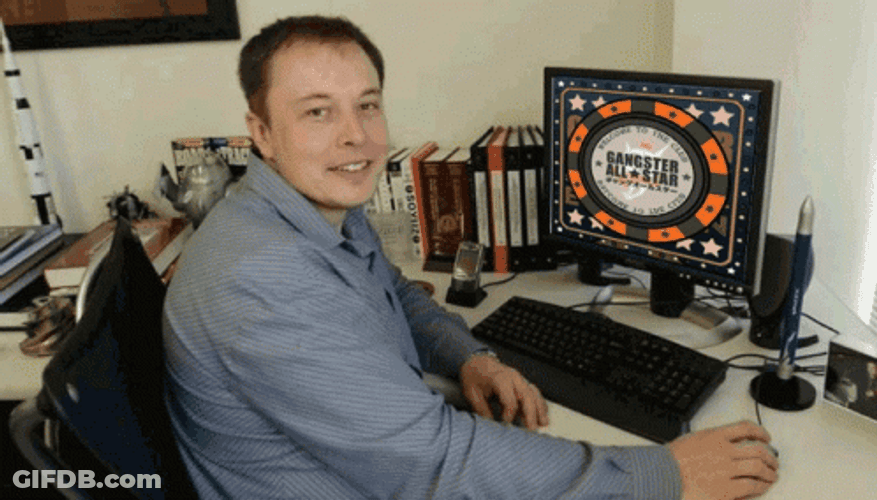 Elon Musk Spinning Bitcoin Meme GIF