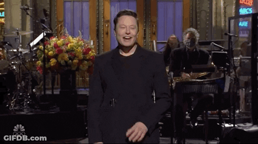 Elon Musk Stage Performance SNL GIF