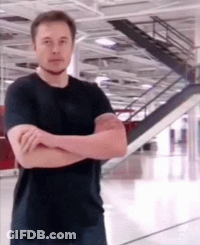 Elon Musk Standing With Arms Crossed GIF