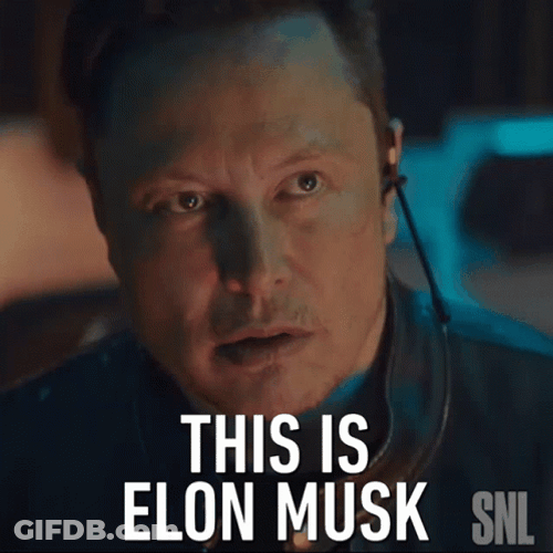 Elon Musk Talking SNL GIF