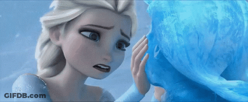 Elsa And Anna Close Up Frozen GIF
