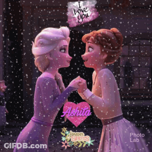 Elsa And Anna From Frozen 2 GIF