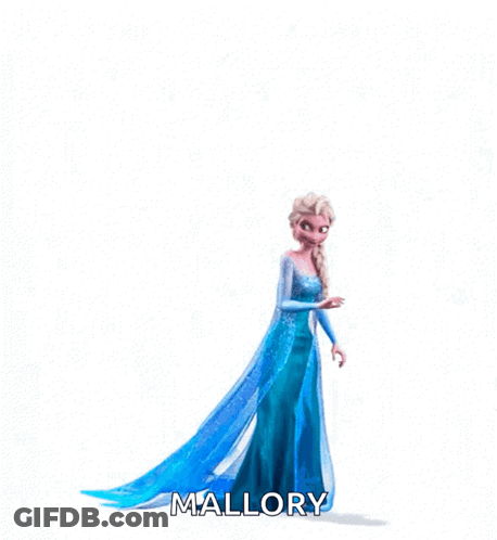 Elsa From Frozen Happy Birthday Mallory GIF