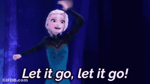 Elsa From Frozen Is Dancing And Saying `` Let It Go , Let It Go '' . GIF