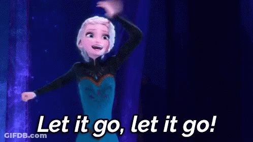 Elsa From Frozen Is Dancing In The Dark And Saying `` Let It Go , Let It Go '' . GIF