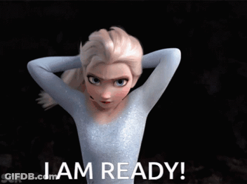 Elsa From Frozen Ready To Go GIF