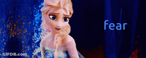 Elsa From Frozen Saying Fear GIF