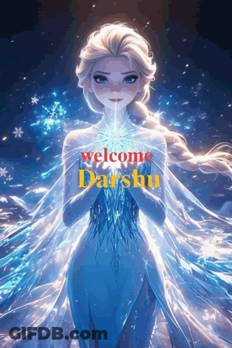 Elsa From Frozen Saying Welcome Darshu GIF